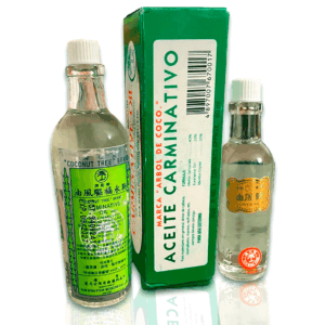 Pack 3: Aceite Carminativo "Árbol de Coco" – 01 Botella grande de 60ml + 01 Botella mediana de 25ml